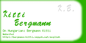 kitti bergmann business card